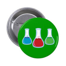 Science Flasks Pins