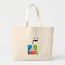 science - mixing chemicals canvas bag