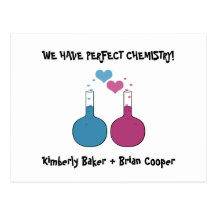 Science of Love Save the Date Postcard