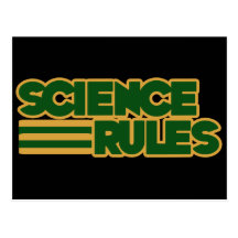Science Rules Post Card