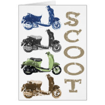Scooter Quads Greeting Cards