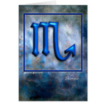 SCORPIO GREETING CARDS