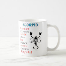 Scorpio Horoscope Zodiac Sign Mugs