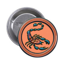SCORPION PINBACK BUTTONS