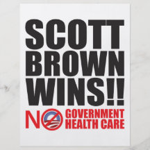 Scott Brown Wins! Flyer Design