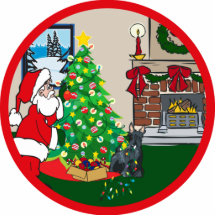 scottie deck the halls acrylic cut out