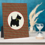 Scottie Dog Scotch Plaid Christmas plaques