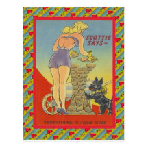 Scottie says, everything sold here postcards