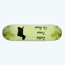 Scottish Terrier ~ Green Leaves Design skateboards