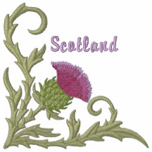Scottish Thistle Embroidered Polo Shirt