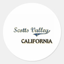 Scotts Valley California City Classic Stickers