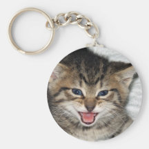 Screaming Kitty Key Chain