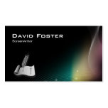 Screenwriter in film television theatrical Script Business Card Templates