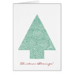 Scribbleprint Christmas Tree Card