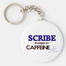 Scribe Powered by caffeine Keychain