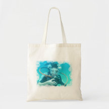 Scuba Bubbles  Small Tote Bag