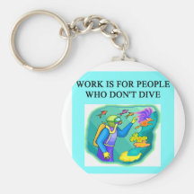 scuba diving design key chains