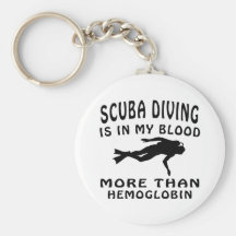 Scuba Diving Design Keychain