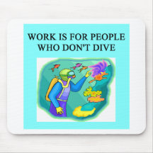 scuba diving design mouse pads
