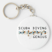 Scuba Diving Genius Key Chains