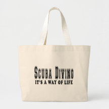 Scuba Diving It's way of life Canvas Bags