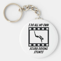 Scuba Diving Stunts Key Chains