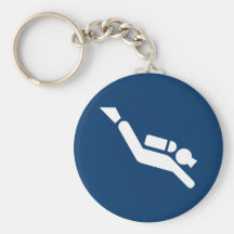Scuba Diving Symbol Keychain