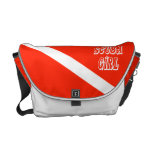 Scuba Girl Messenger Bags