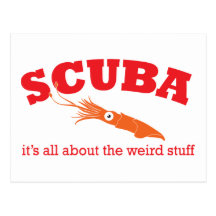 Scuba Squid Postcard