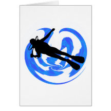 SCUBA THE MOOD GREETING CARD