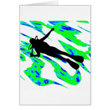 SCUBA THE WATERS GREETING CARD