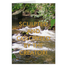 SCULPTED AND COLORIZED BY THE CREATOR GREETING CARDS
