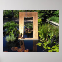 Sculpture Water Lilies Poster