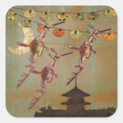 Sea Dragons Moonlight Journey  Sticker