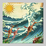 Sea Dragons Rough Water Canvas canvas prints
