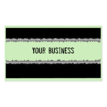 Sea green black customisable business cards