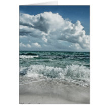 sea scape greeting card