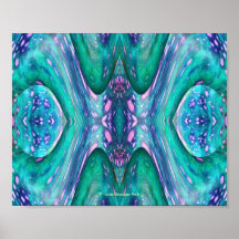 Sea Serpent Abstract print