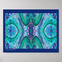 Sea Serpent Abstract print