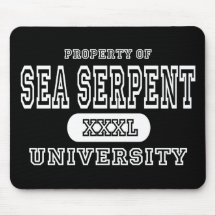 Sea Serpent University Dark Mouse Pads