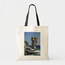 Sea stack, Flowerpot Island, Bruce Peninsula, Onta Tote Bag