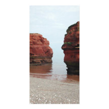 Sea Stack Rocks. Ladram Bay. Devon. UK. Photo Card