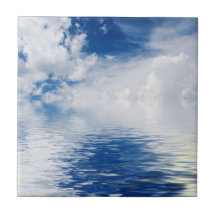 sea, sun and clouds tiles