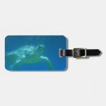 Sea Turtle Swim Luggage Tag