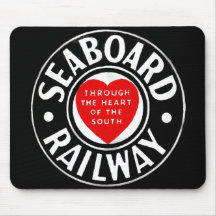 Seaboard Air Line Railway Heart Logo Mouse Pads
