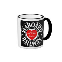 Seaboard Air Line Railway Heart Logo Mugs