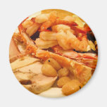 Seafood Crabs Legs Shrimp Food Refrigerator Magnet
