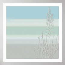 Seagrass in the Mist Poster
