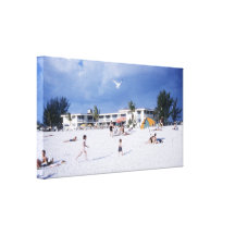 Seagull Beach Resort Florida Canvas Artwork Gallery Wrapped Canvas