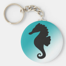 Seahorse Silhoutte Fresh and Natural Key Chains
